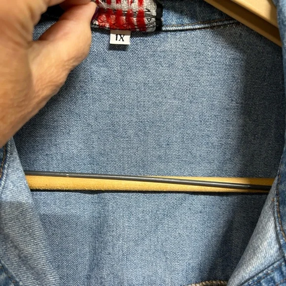 Dakota Sport Women’s Long Jean Coat Size 1xl - Picture 3 of 10